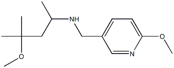 (4-methoxy-4-methylpentan-2-yl)[(6-methoxypyridin-3-yl)methyl]amine Struktur