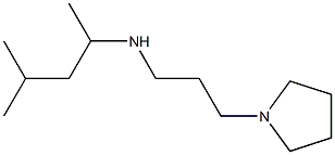 (4-methylpentan-2-yl)[3-(pyrrolidin-1-yl)propyl]amine Struktur