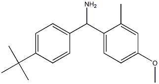 (4-tert-butylphenyl)(4-methoxy-2-methylphenyl)methanamine Struktur