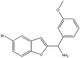 (5-bromo-1-benzofuran-2-yl)(3-methoxyphenyl)methanamine Struktur