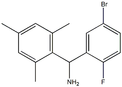 (5-bromo-2-fluorophenyl)(2,4,6-trimethylphenyl)methanamine Struktur