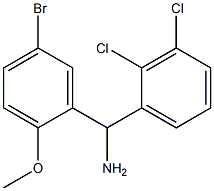 (5-bromo-2-methoxyphenyl)(2,3-dichlorophenyl)methanamine Struktur