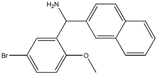 (5-bromo-2-methoxyphenyl)(naphthalen-2-yl)methanamine Struktur