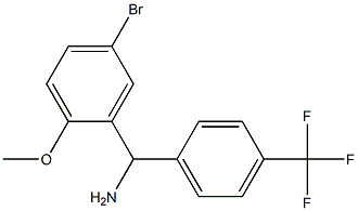 (5-bromo-2-methoxyphenyl)[4-(trifluoromethyl)phenyl]methanamine Struktur