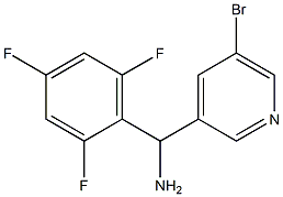 (5-bromopyridin-3-yl)(2,4,6-trifluorophenyl)methanamine Struktur