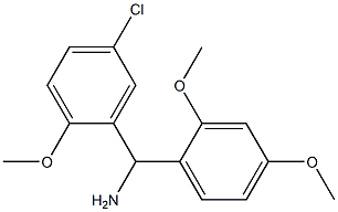 (5-chloro-2-methoxyphenyl)(2,4-dimethoxyphenyl)methanamine Struktur