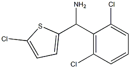 (5-chlorothiophen-2-yl)(2,6-dichlorophenyl)methanamine Struktur