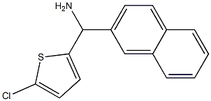 (5-chlorothiophen-2-yl)(naphthalen-2-yl)methanamine Struktur