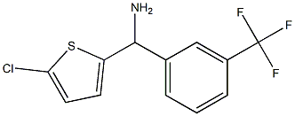 (5-chlorothiophen-2-yl)[3-(trifluoromethyl)phenyl]methanamine Struktur