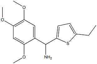 (5-ethylthiophen-2-yl)(2,4,5-trimethoxyphenyl)methanamine Struktur