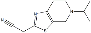 (5-isopropyl-4,5,6,7-tetrahydro[1,3]thiazolo[5,4-c]pyridin-2-yl)acetonitrile Struktur