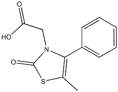 (5-methyl-2-oxo-4-phenyl-1,3-thiazol-3(2H)-yl)acetic acid Struktur