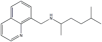 (5-methylhexan-2-yl)(quinolin-8-ylmethyl)amine Struktur