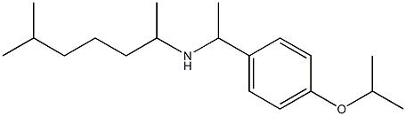 (6-methylheptan-2-yl)({1-[4-(propan-2-yloxy)phenyl]ethyl})amine Struktur