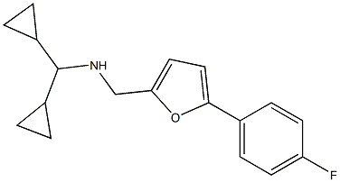 (dicyclopropylmethyl)({[5-(4-fluorophenyl)furan-2-yl]methyl})amine Struktur