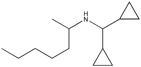 (dicyclopropylmethyl)(heptan-2-yl)amine Struktur