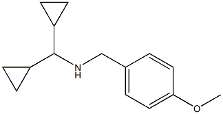 (dicyclopropylmethyl)[(4-methoxyphenyl)methyl]amine Struktur