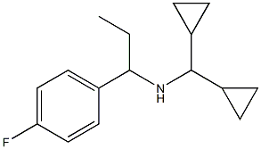 (dicyclopropylmethyl)[1-(4-fluorophenyl)propyl]amine Struktur