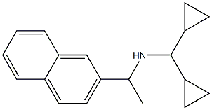 (dicyclopropylmethyl)[1-(naphthalen-2-yl)ethyl]amine Struktur