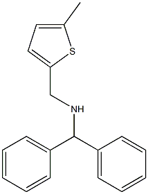 (diphenylmethyl)[(5-methylthiophen-2-yl)methyl]amine Struktur