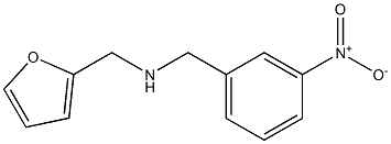 (furan-2-ylmethyl)[(3-nitrophenyl)methyl]amine Struktur