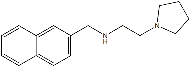 (naphthalen-2-ylmethyl)[2-(pyrrolidin-1-yl)ethyl]amine Struktur