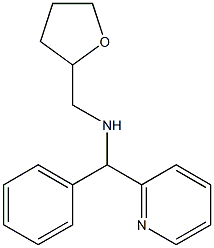 (oxolan-2-ylmethyl)[phenyl(pyridin-2-yl)methyl]amine Struktur