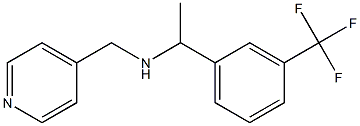 (pyridin-4-ylmethyl)({1-[3-(trifluoromethyl)phenyl]ethyl})amine Struktur