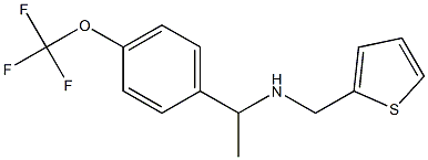 (thiophen-2-ylmethyl)({1-[4-(trifluoromethoxy)phenyl]ethyl})amine Struktur