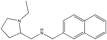 [(1-ethylpyrrolidin-2-yl)methyl](naphthalen-2-ylmethyl)amine Struktur