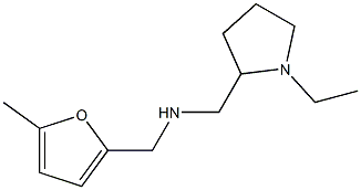 [(1-ethylpyrrolidin-2-yl)methyl][(5-methylfuran-2-yl)methyl]amine Struktur