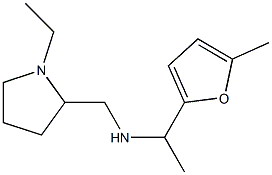 [(1-ethylpyrrolidin-2-yl)methyl][1-(5-methylfuran-2-yl)ethyl]amine Struktur