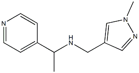 [(1-methyl-1H-pyrazol-4-yl)methyl][1-(pyridin-4-yl)ethyl]amine Struktur