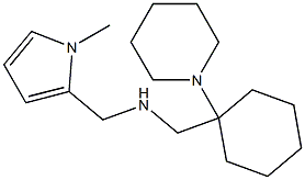 [(1-methyl-1H-pyrrol-2-yl)methyl]({[1-(piperidin-1-yl)cyclohexyl]methyl})amine Struktur