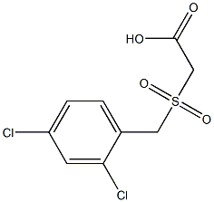 [(2,4-dichlorobenzyl)sulfonyl]acetic acid Struktur