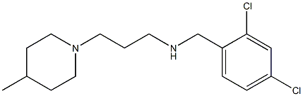 [(2,4-dichlorophenyl)methyl][3-(4-methylpiperidin-1-yl)propyl]amine Struktur