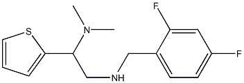 [(2,4-difluorophenyl)methyl][2-(dimethylamino)-2-(thiophen-2-yl)ethyl]amine Struktur