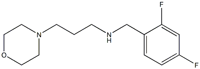 [(2,4-difluorophenyl)methyl][3-(morpholin-4-yl)propyl]amine Struktur