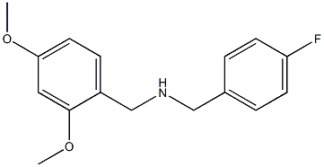 [(2,4-dimethoxyphenyl)methyl][(4-fluorophenyl)methyl]amine Struktur