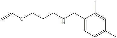 [(2,4-dimethylphenyl)methyl][3-(ethenyloxy)propyl]amine Struktur