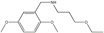 [(2,5-dimethoxyphenyl)methyl](3-ethoxypropyl)amine Struktur