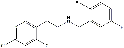 [(2-bromo-5-fluorophenyl)methyl][2-(2,4-dichlorophenyl)ethyl]amine Struktur