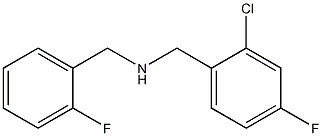 [(2-chloro-4-fluorophenyl)methyl][(2-fluorophenyl)methyl]amine Struktur