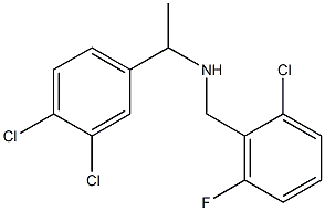 [(2-chloro-6-fluorophenyl)methyl][1-(3,4-dichlorophenyl)ethyl]amine Struktur