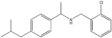 [(2-chlorophenyl)methyl]({1-[4-(2-methylpropyl)phenyl]ethyl})amine Struktur