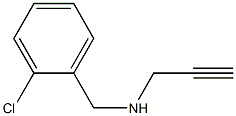 [(2-chlorophenyl)methyl](prop-2-yn-1-yl)amine Struktur