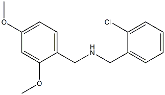 [(2-chlorophenyl)methyl][(2,4-dimethoxyphenyl)methyl]amine Struktur