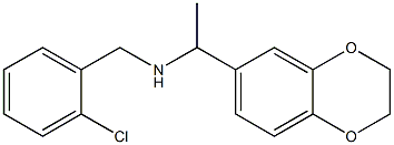 [(2-chlorophenyl)methyl][1-(2,3-dihydro-1,4-benzodioxin-6-yl)ethyl]amine Struktur