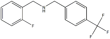 [(2-fluorophenyl)methyl]({[4-(trifluoromethyl)phenyl]methyl})amine Struktur