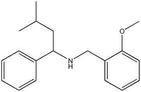 [(2-methoxyphenyl)methyl](3-methyl-1-phenylbutyl)amine Struktur